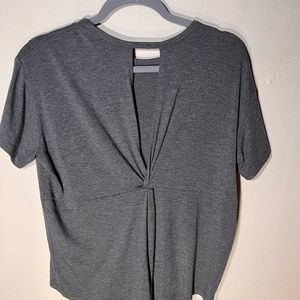 Athleta Sz S Gathered and open back Gray